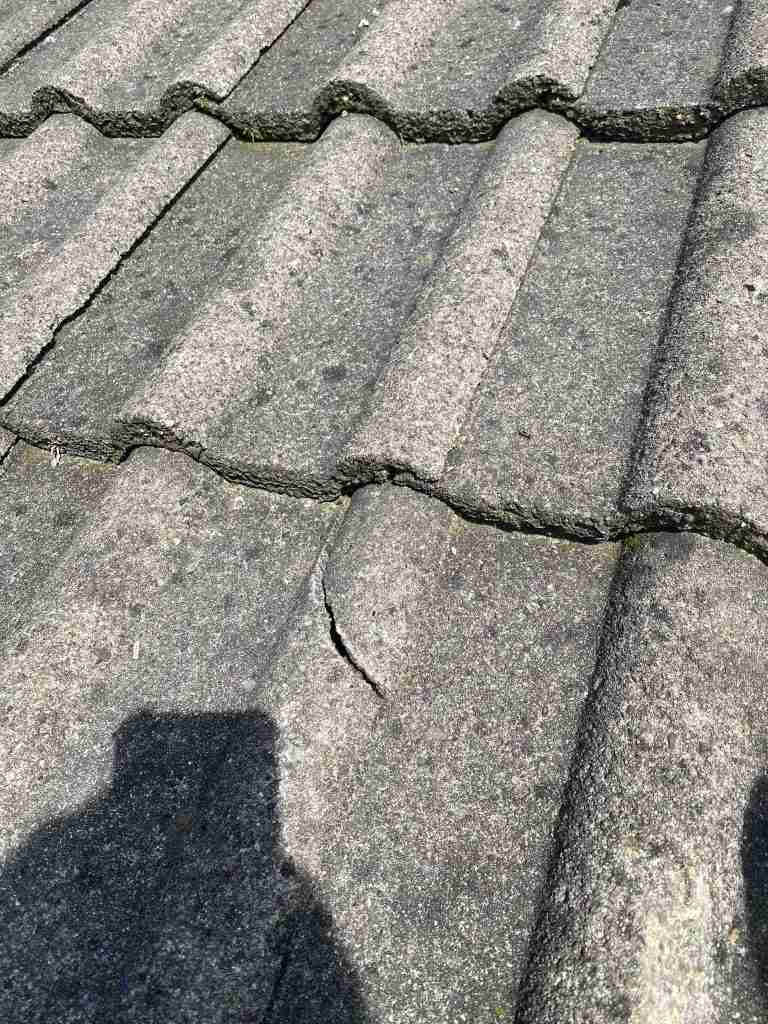 Damaged Slate Tiles